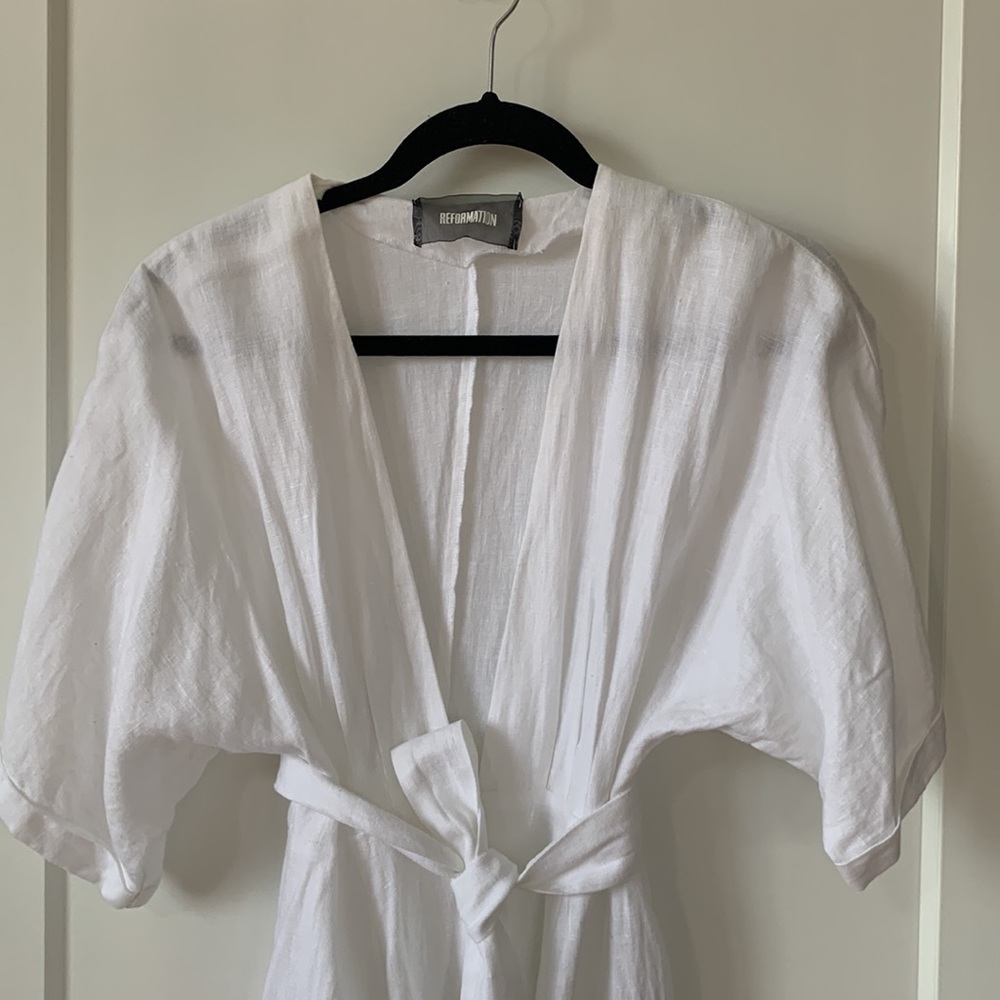 REFORMATION LINEN DRESS - Picture 7 of 10